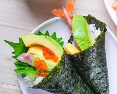 Temaki Saumon Avocat Mangue