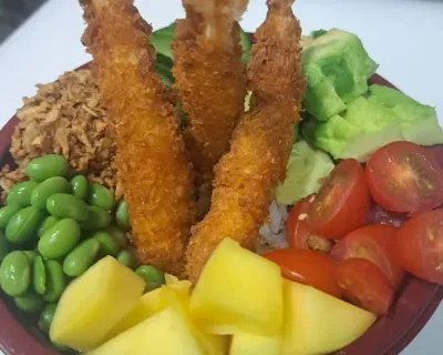 Poke bowl Crevettes Tempura